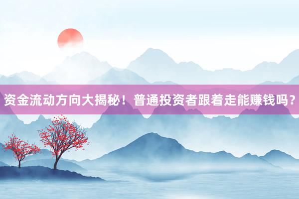 资金流动方向大揭秘!普通投资者跟着走能赚钱吗?