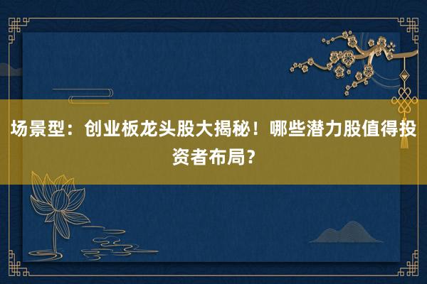 场景型：创业板龙头股大揭秘！哪些潜力股值得投资者布局？