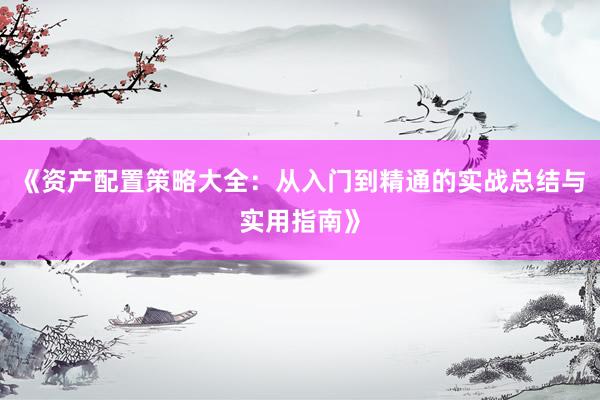 《资产配置策略大全：从入门到精通的实战总结与实用指南》
